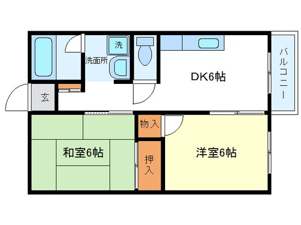 サンハイツＢの物件間取画像